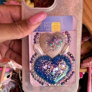 Bling Lilac Purple Card Wallet for Phone or Accessory